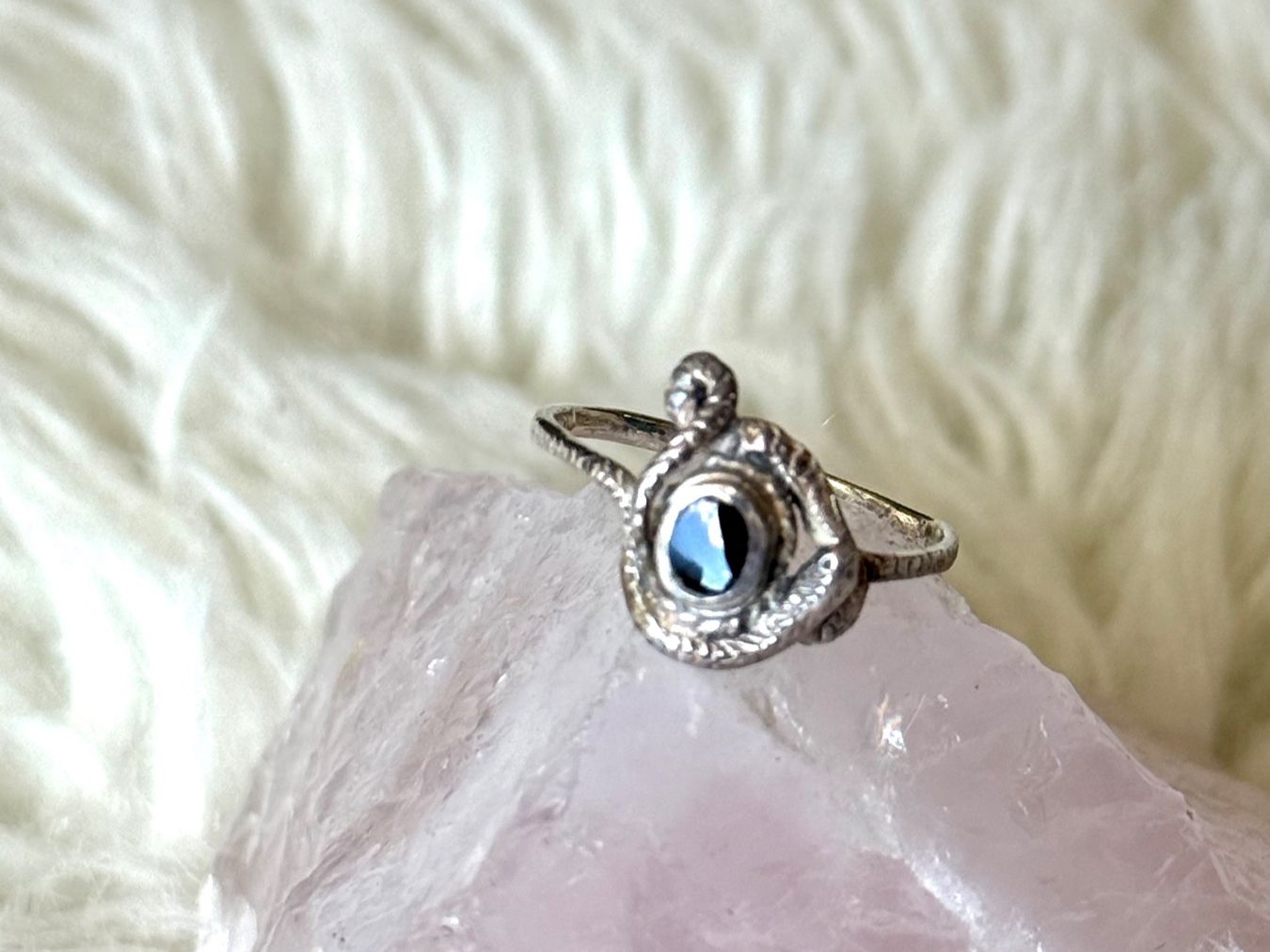 Anelli: Ring Silber 925 mit schwarzem Stein – Usato da Istighofen venduto da Ringparadies