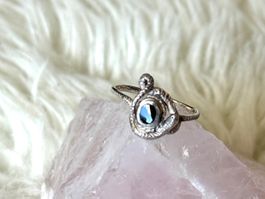 Ring Silber 925 mit schwarzem Stein