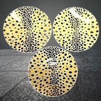 🐆3 coole Teller "Leopard/Animal Print", Made in Italy 🍽️💫