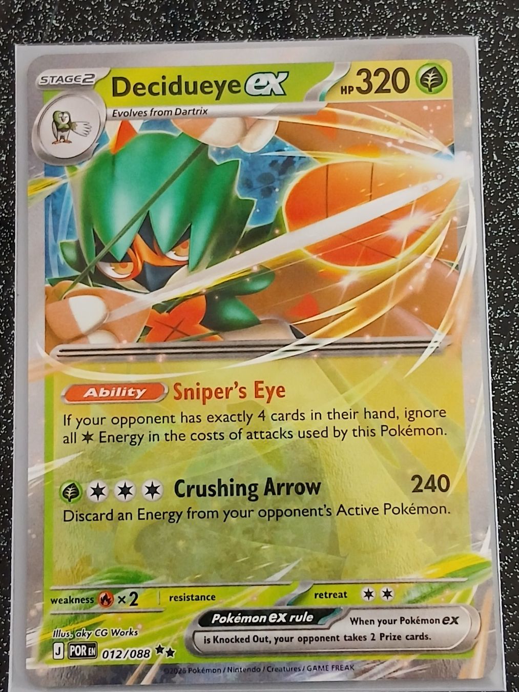 Pokémon Sammelbilder & Trading cards: Perfect Order / Decidueye ex 012/088 – Neu (gemäss Beschreibung) aus Zug von Vorphalak