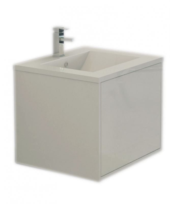 Mobili per bagno: Badmöbelset 'Linz' in weiss - hochg – Nuovo e nell'imballaggio originale da Herbertingen venduto da jet-line-e-trade 1