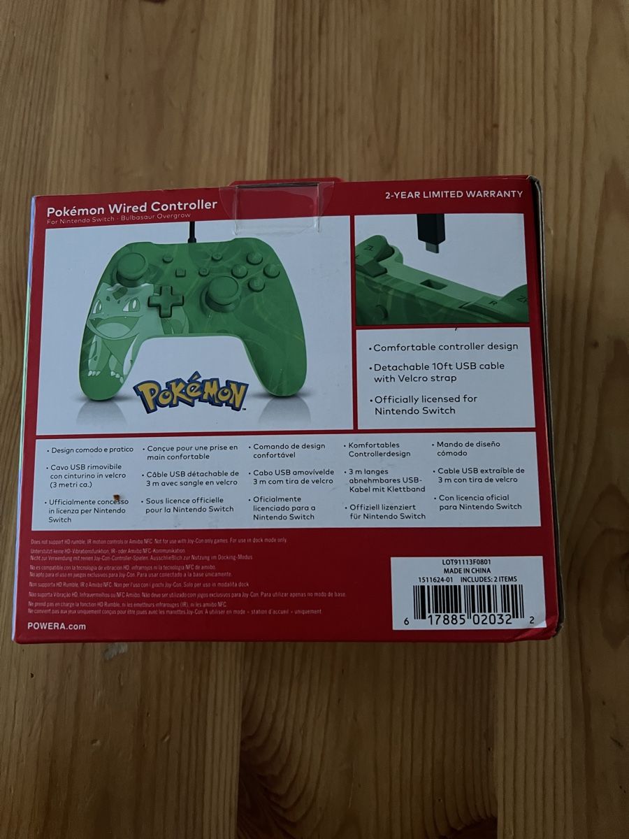 Nintendo Controller: Nintendo Switch Controller - Pokémon Bisaflor - Neu! – Nuovo e nell'imballaggio originale da Basel venduto da veralt 1