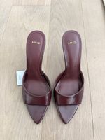 Damen Mules Mango Bordeaux Grösse 37 neu