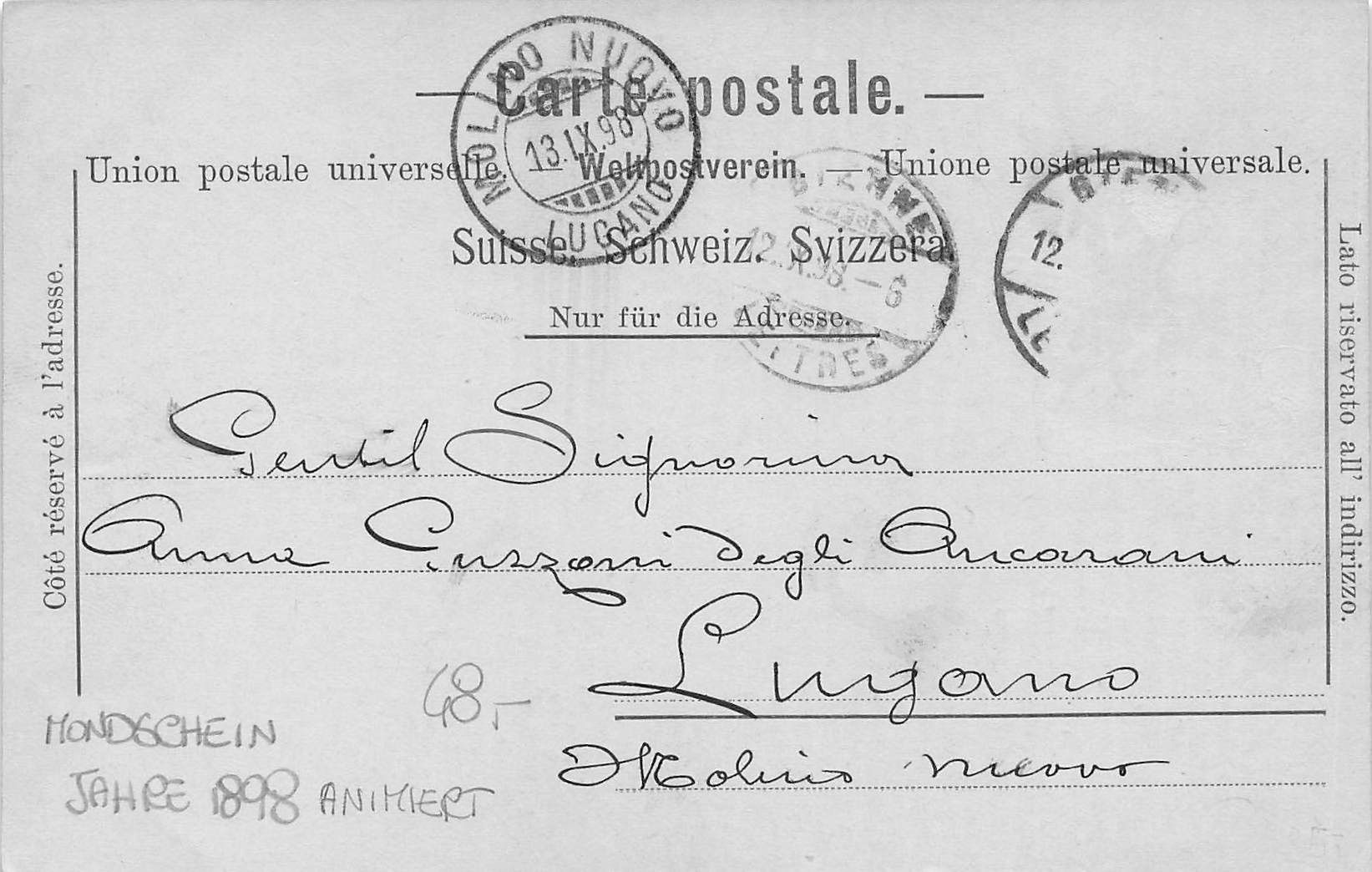 Cartes postales: Gruss Biel BE Centralplatz 1898 – D'occasion à Biasca par Blenio71 1
