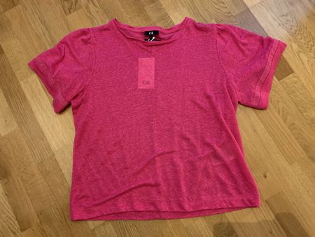 Schöner Oberteil T Shirt  100%Leinen Damen Grösse L