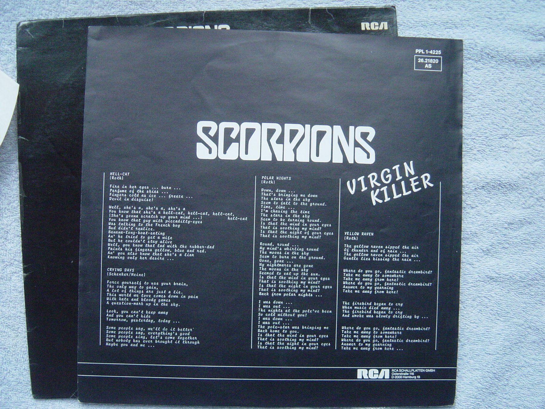 Schallplatten: Scorpions Virgin Killer Original mit Insert – Gebraucht aus Wängi von  2
