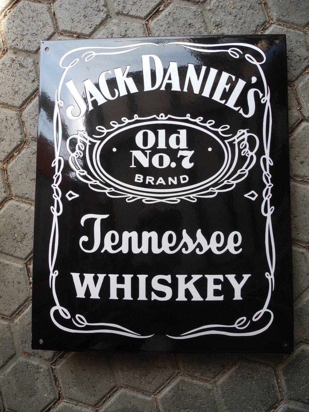 Jack Daniels Schilder: JACK DANIELS EMAILSCHILD – Neu (gemäss Beschreibung) aus Reinach AG von Huckleberrysix