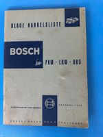 Handelsliste  Bosch , PKW , LKW , BUS , 1959 , Oldtimer