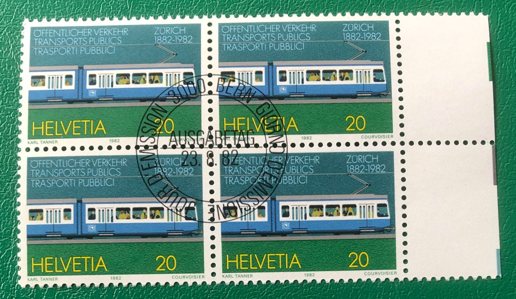 Alle Briefmarken: 4 er Block Nr. 672 mit ETStempel Bern – Gebraucht aus Aarau von Billa007