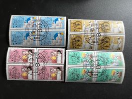 Deutschland  1986 Jugendmarken Viererblockserie gest. (3729)