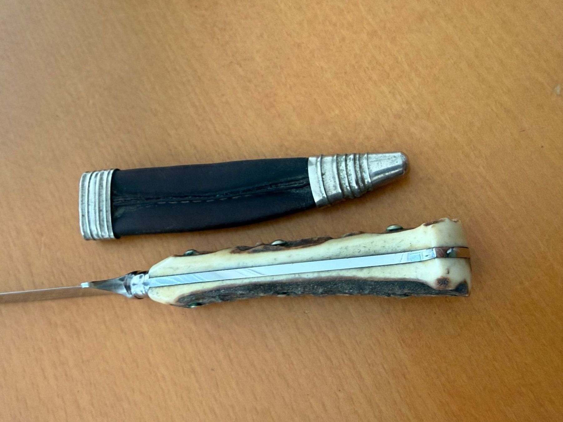 Solingen Accessori: Othello Jagdmesser, Hirschhorngriff, Antik – Usato da Fehraltorf venduto da bruggin 3