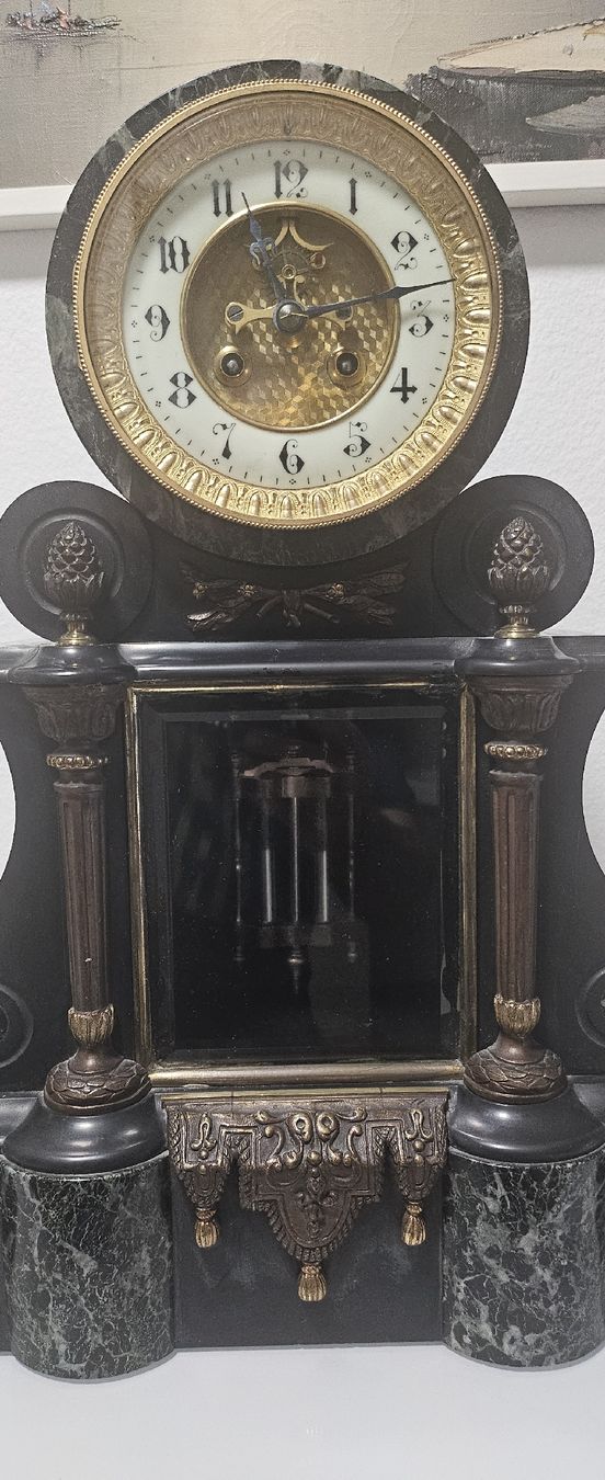 Orologi da terra & Orologi da parete: Pendule  Napoleon III Jahr ca.1870 – Usato da Basel venduto da Xanperican 9