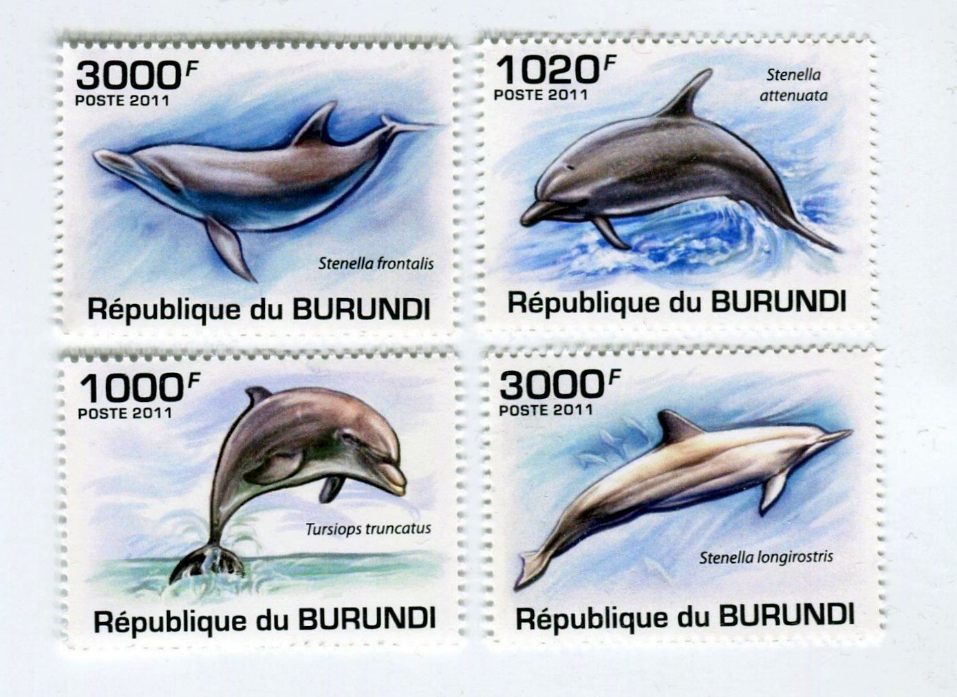 Tutti i francobolli: Briefmarken "Delfine". Burundi. – Nuovo e nell'imballaggio originale da Basel venduto da Butsch5