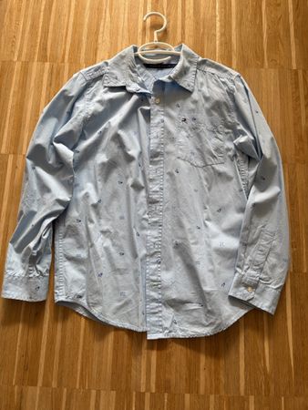Tommy Hilfiger Button-Down Shirt Light Blue Pattern