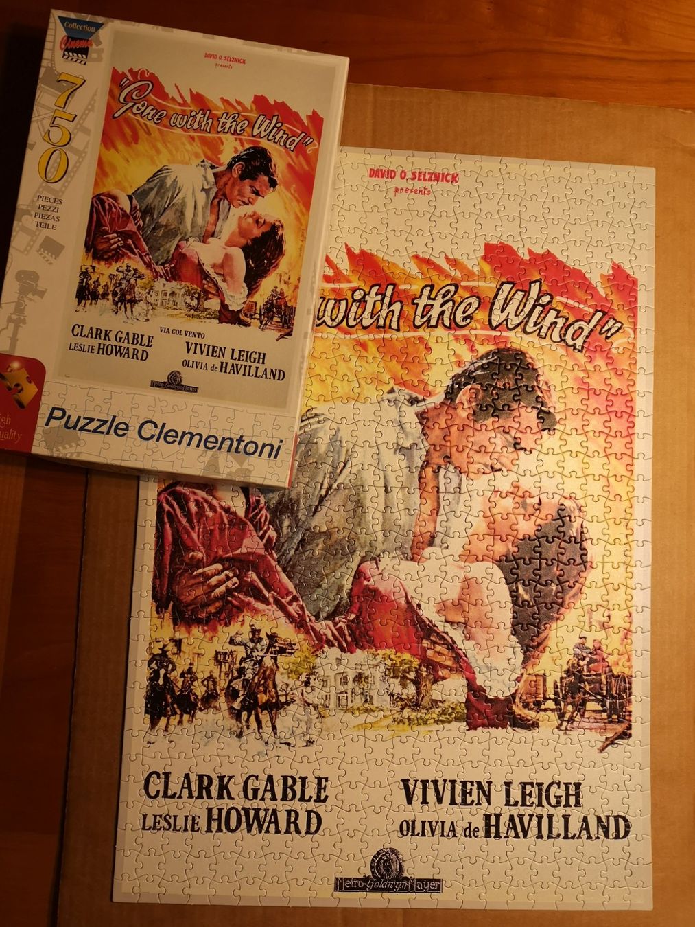 Clementoni Puzzle: Clementoni Puzzle "Gone with the wind" 750 Teile – Usato da Zofingen venduto da Lunadin 1