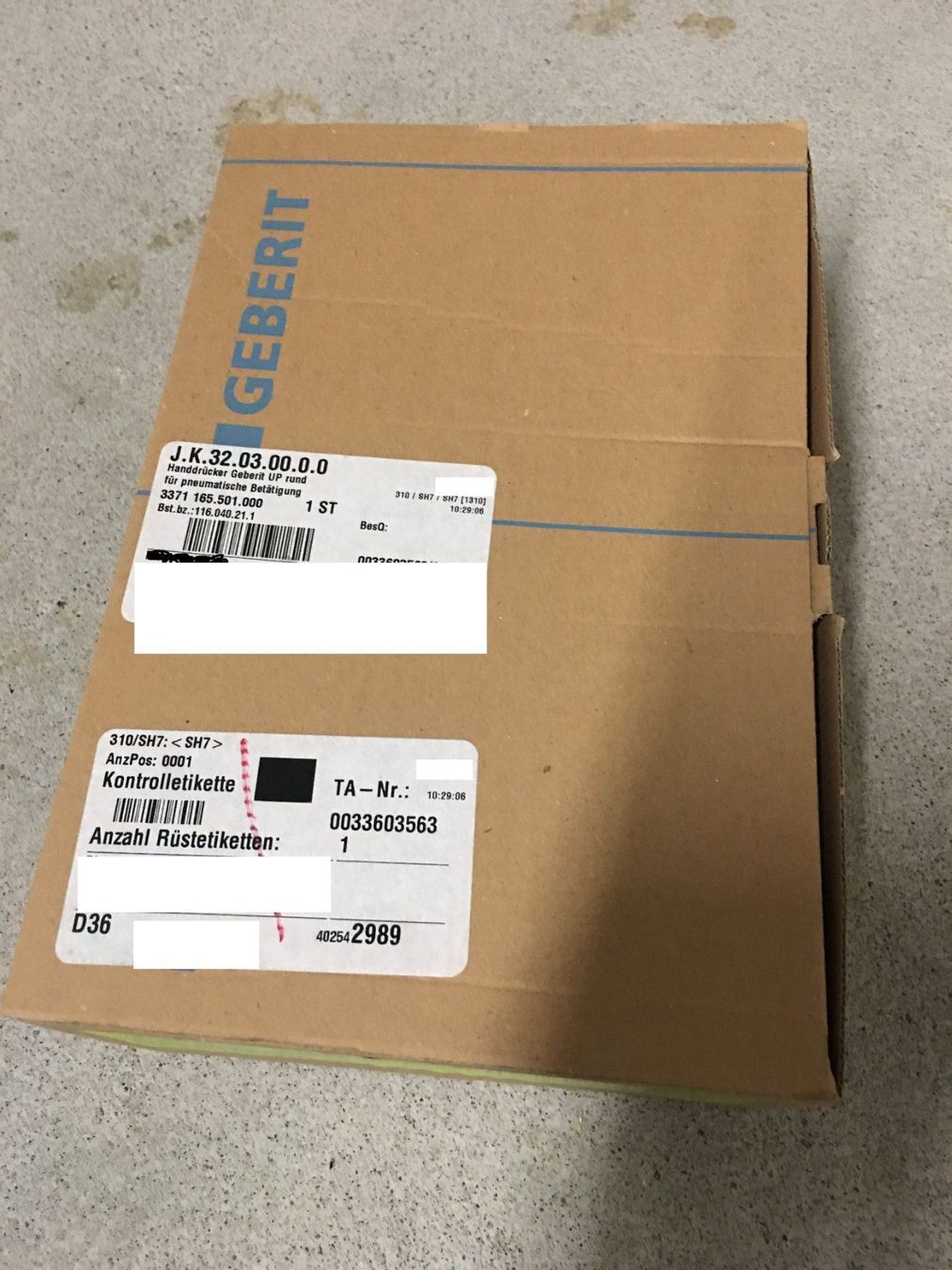 Geberit WC: Handdrücker Geberit UP (9) – Nuovo e nell'imballaggio originale da Urdorf venduto da lmlm. 1