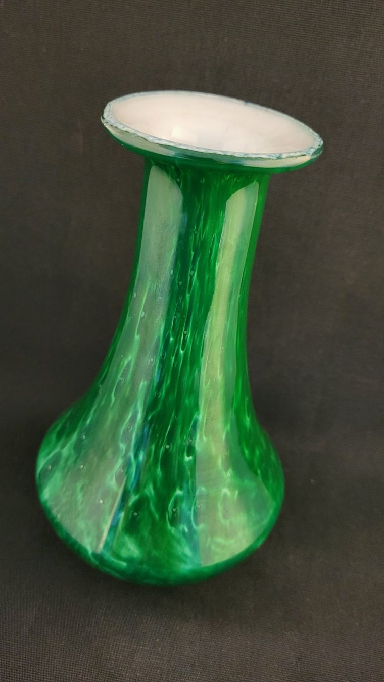Vasi & Recipienti: Grüne Überfang-Vase – Usato da Basel venduto da spinne02 1
