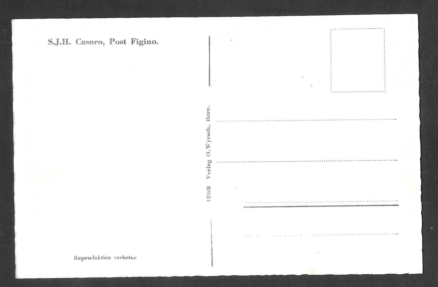 Cartoline postali: Casoro Posta Figino S. J. H. – Usato da Olten venduto da clotaldi 1