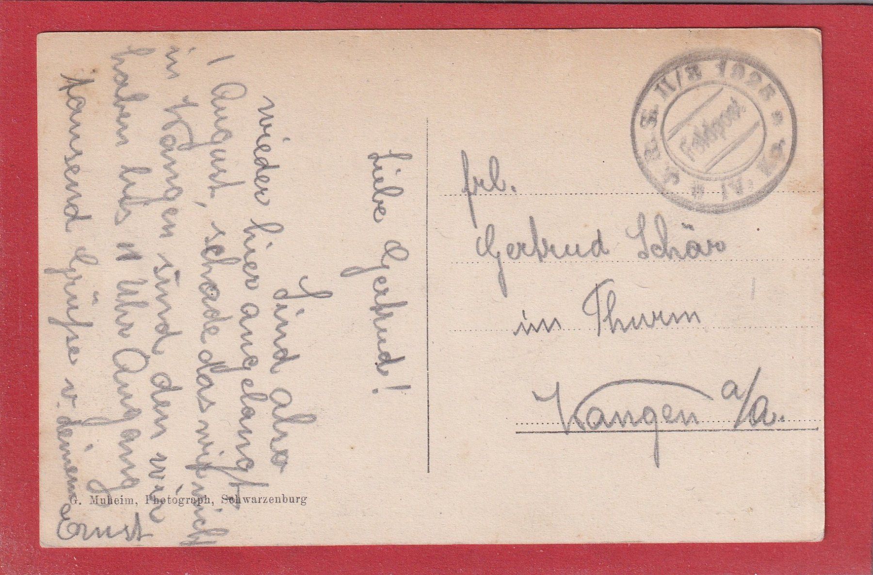 Cartoline postali: Amsoldingen (BE) - Kirche & Schloss - 1925 – Usato da Orvin venduto da Pyaeschli 1