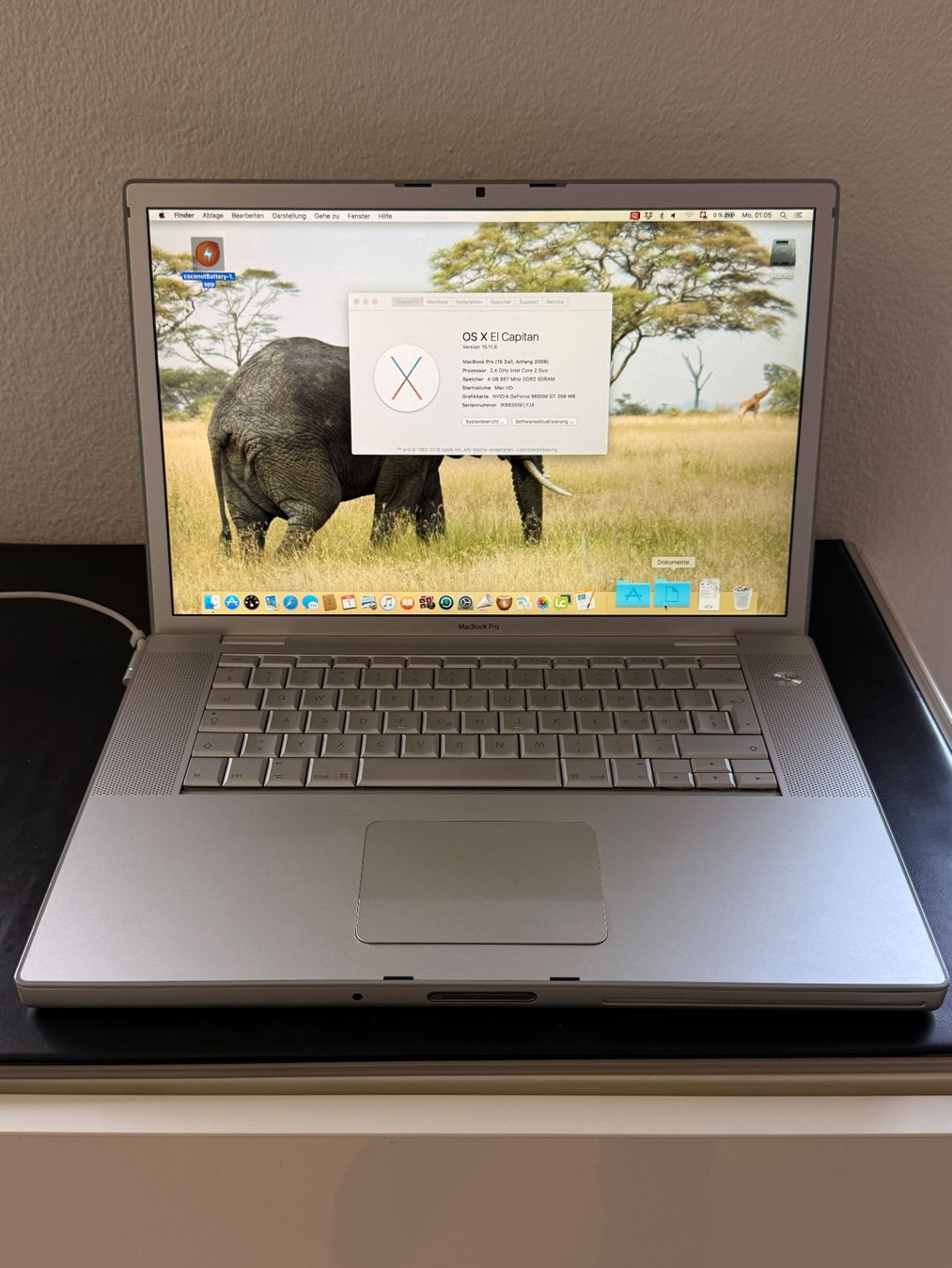 Apple Notebook: MacBook Pro 15 IntelCore Duo 2.4GHz Early 2008 – Usato da Frauenfeld venduto da mac_c7jc