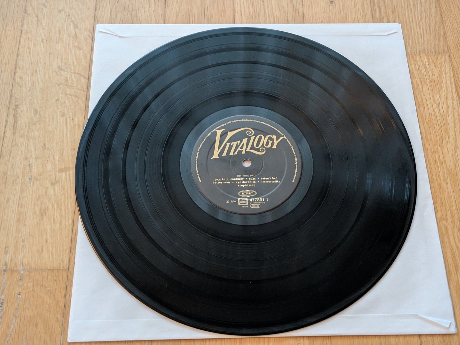 Dischi in vinile: Pearl Jam - Vitalogy, Vinyl LP – Usato da Dübendorf venduto da PanzerGeneral 5