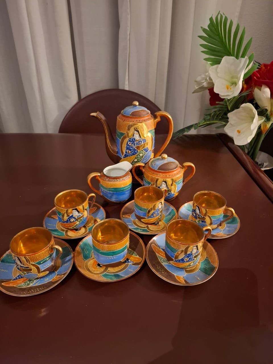Set di piatti: antique Japanese hand painted tea set – Nuovo (secondo la descrizione) da Pfungen venduto da els_b6pj 1