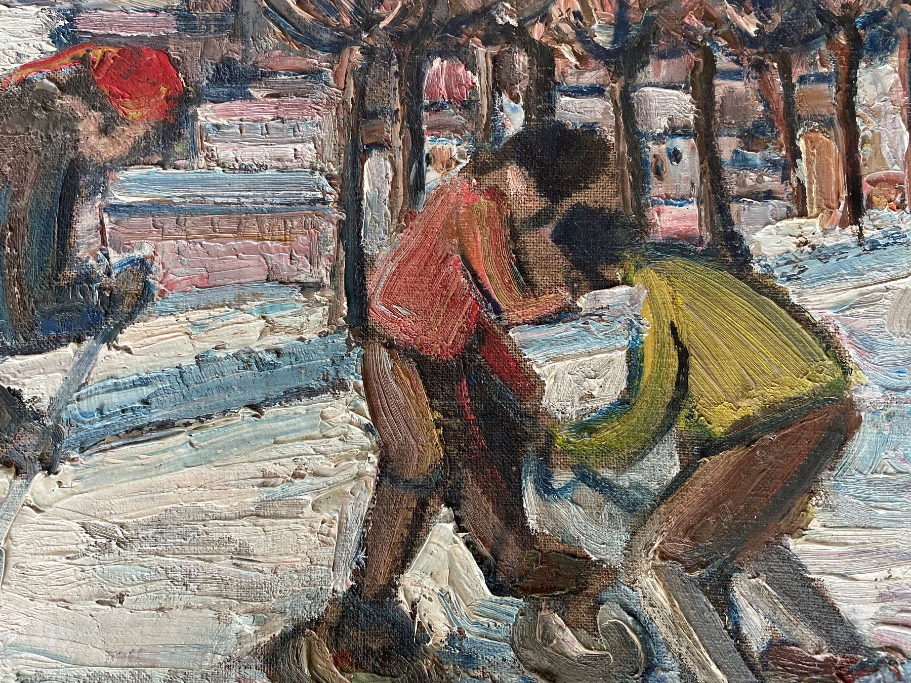 Dipinti: Top Oelgemälde - Curling - Peter Robert Berry? - Top! – Usato da Fidaz venduto da Montifino 2