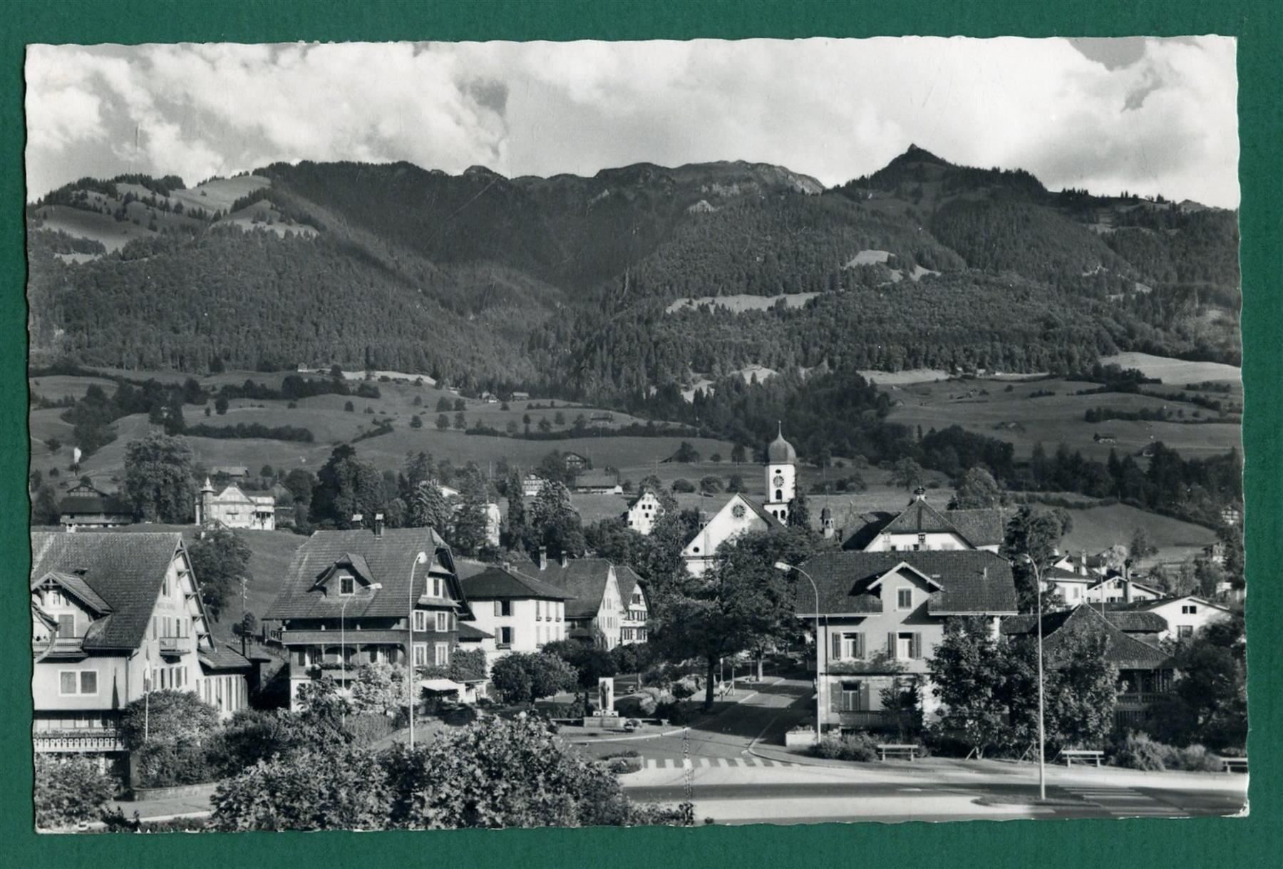 Ansichtskarten: Sachseln, Dorfplatz, 1966, gelaufen – Gebraucht aus Sargans von Hausi1951