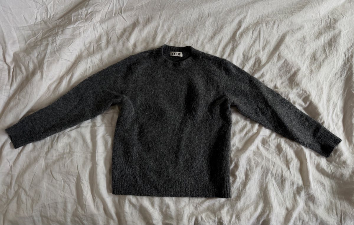 Maglioni & Felpe: Coor Gray Alpaca / Wool Blend Sweater Korean – Usato da Uster venduto da b_b96