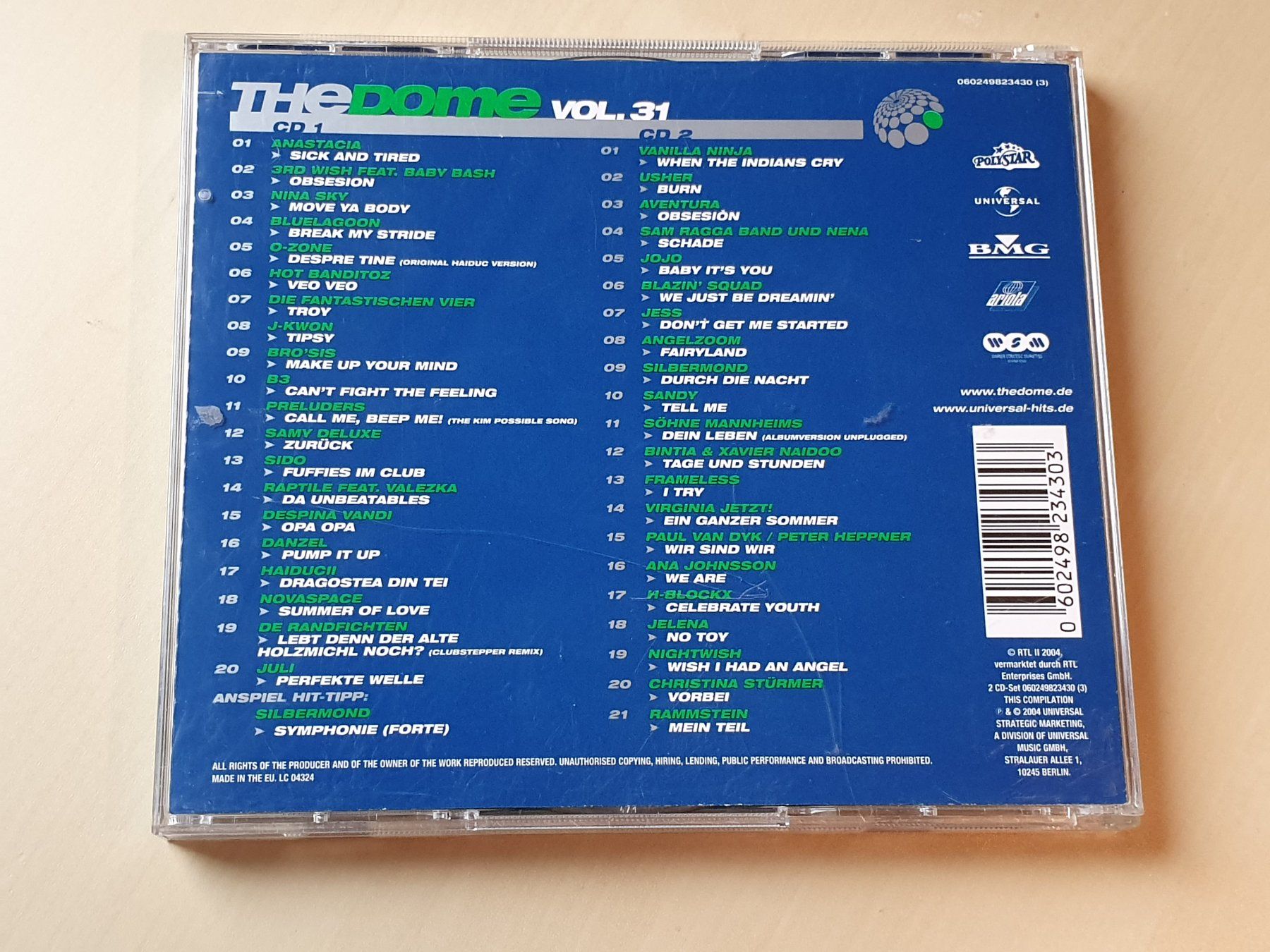 CDs: The Dome Vol. 31 – Gebraucht aus Stansstad von collectorsshop 1