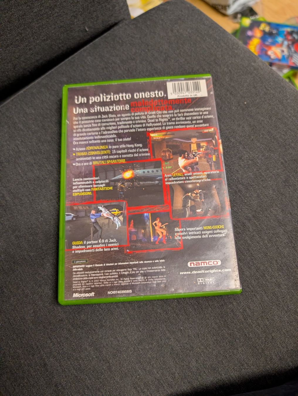 Jeux: Dead to rights Microsoft xbox – D'occasion à Giubiasco par Ticinerd 1