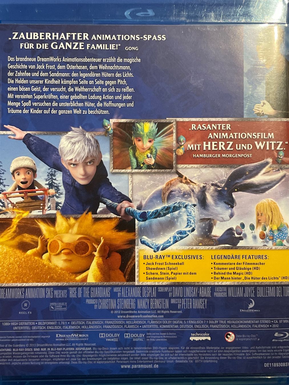 Tutti i DVDs: Die Hüter des Lichts  (2012) – Nuovo (secondo la descrizione) da Waldenburg venduto da Gonzo8 1