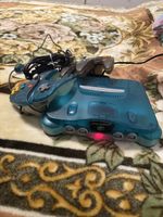Nintendo 64 Clear Blue mit Controller und 5 Spielen – funkti