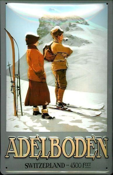 Insegne: Blechschild - ADELBODEN - 20X30CM – Nuovo e nell'imballaggio originale da Rupperswil venduto da big-one-sale