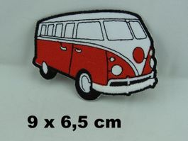VW BUS - Bulli - Aufnäher - Aufbügler - Stickerei - 9x6,5cm