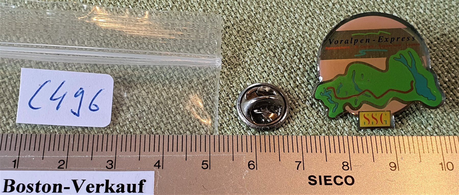 Placchette & Badge: C496 - Pin SSG SBB Voralpen Express CH – Usato da Reinach BL venduto da Boston-Verkauf 2