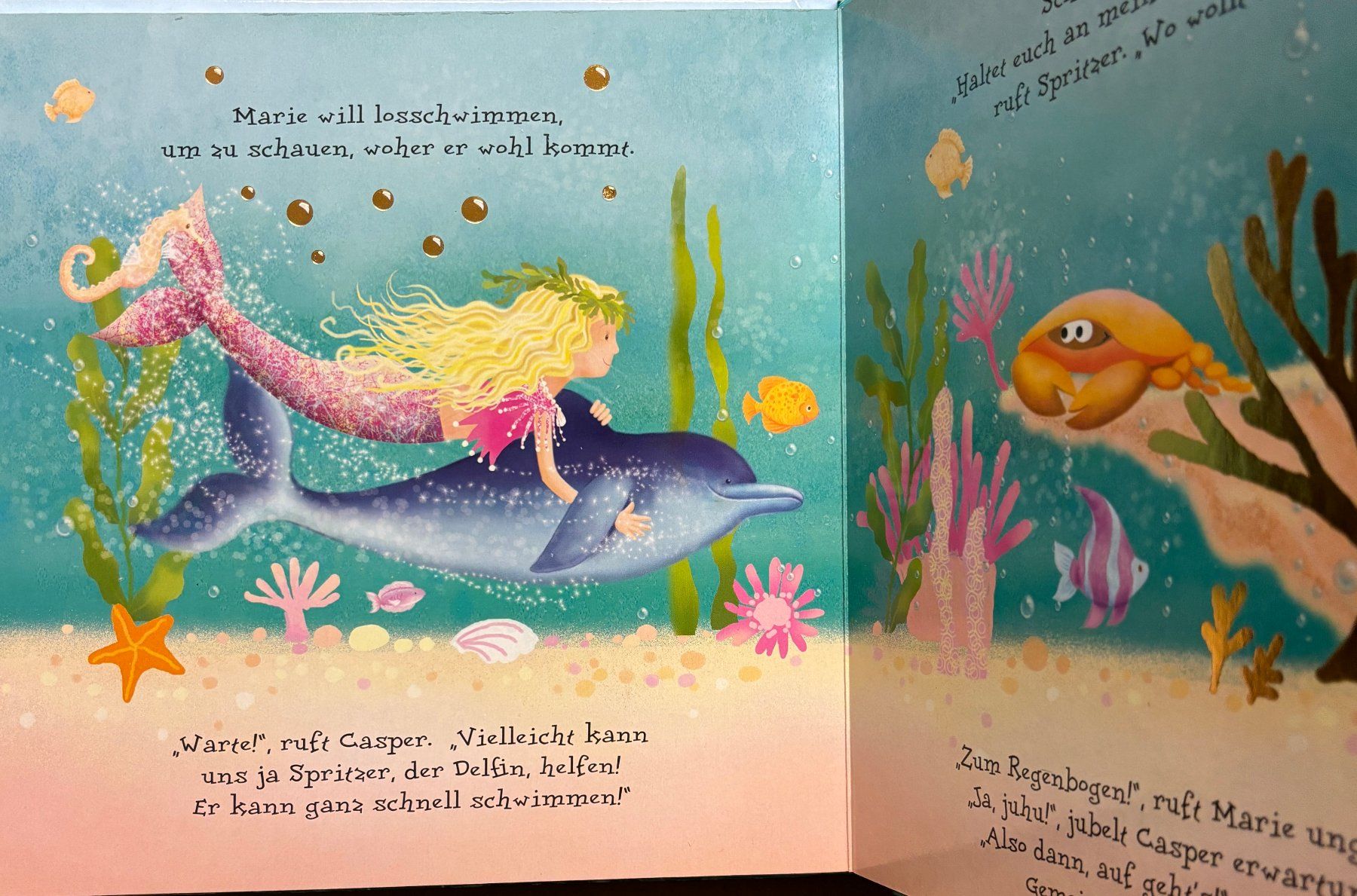 Bücher: Kleine Meerjungfrau - Glitzerbuch – Neu (gemäss Beschreibung) aus Sarnen von Livres 2