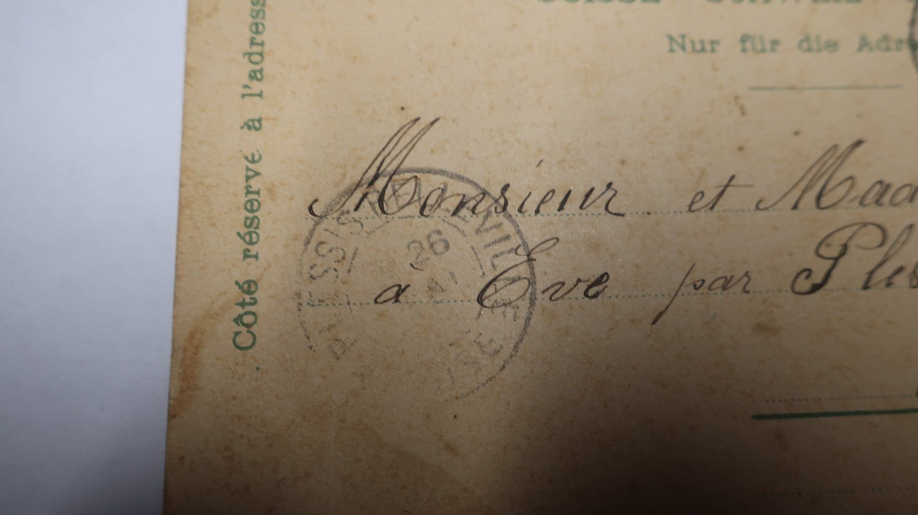 Cartoline postali: Souvenir de Fiez  1899 – Difettoso da Cormoret venduto da Pascalll2001 7