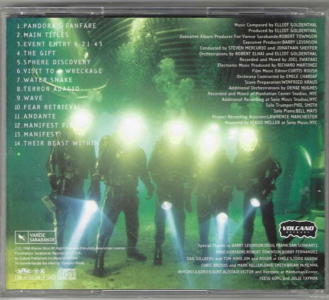 CD: Elliot Goldenthal - Sphere - Japan Edition – Usato da Genève venduto da CDLPBookS 1