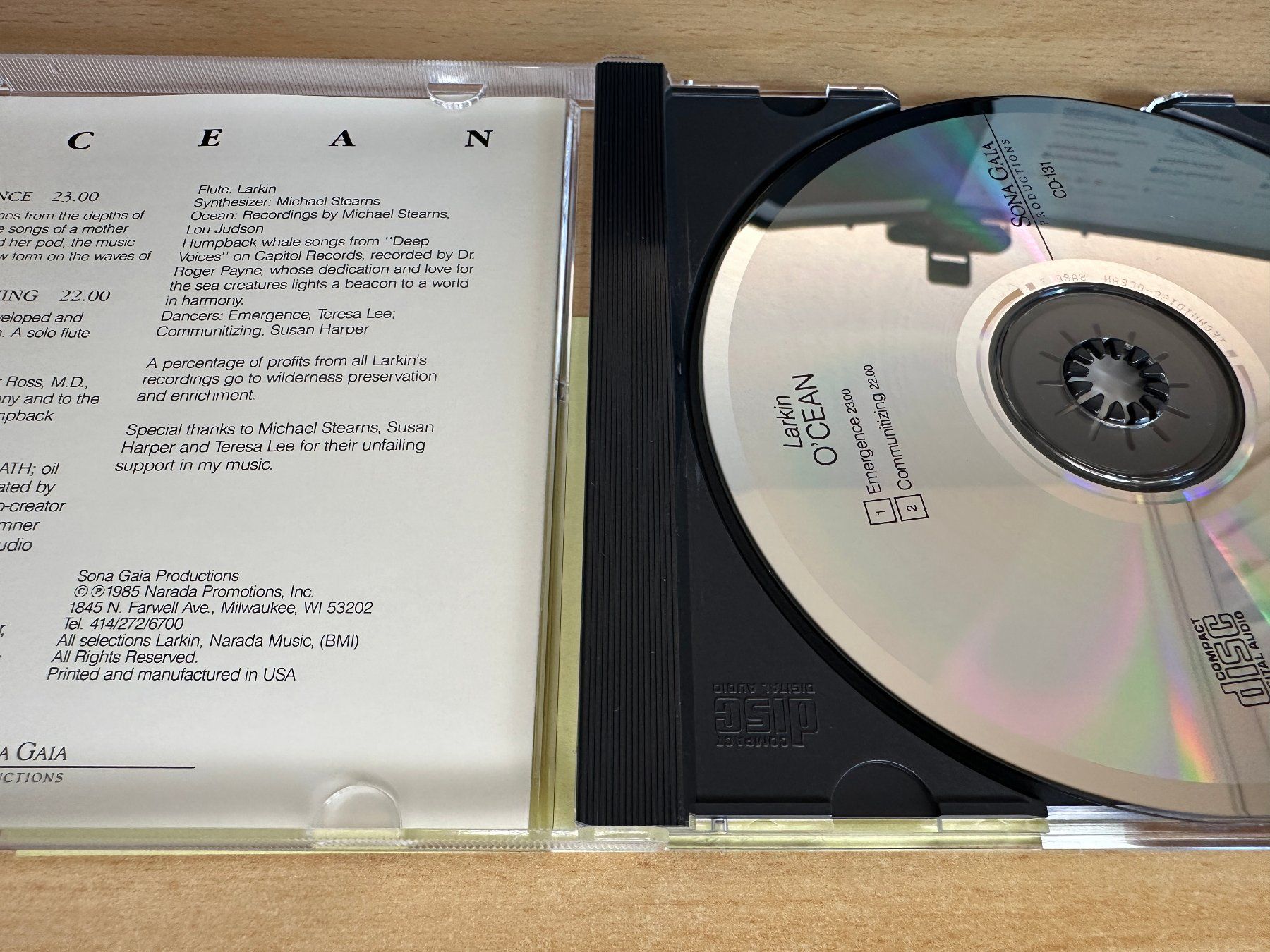 CD: Larkin – O'cean – Usato da Rikon im Tösstal venduto da Alpenmutz 2