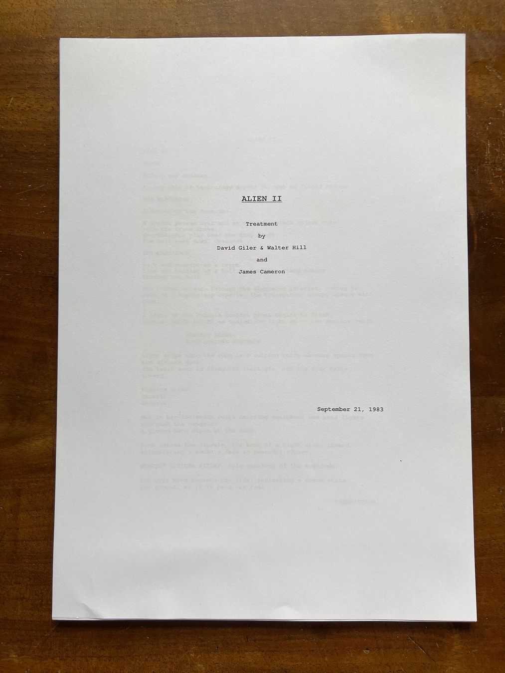Riviste & Magazine: Alien 2 Storyboard – Usato da Glattfelden venduto da Ak_5bL