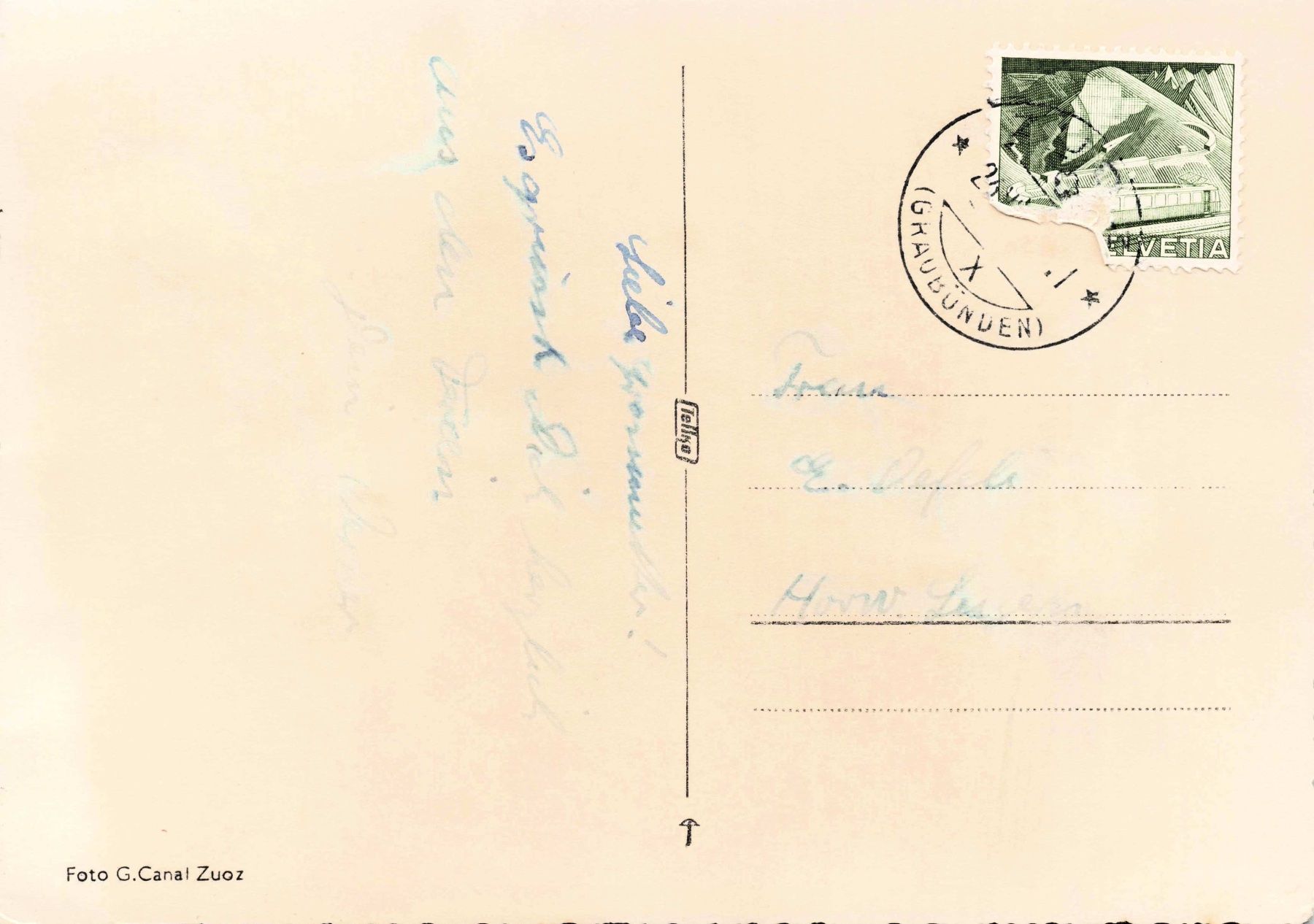 Cartoline postali: Hotel castell Zuoz G – Usato da Biasca venduto da Blenio71 1