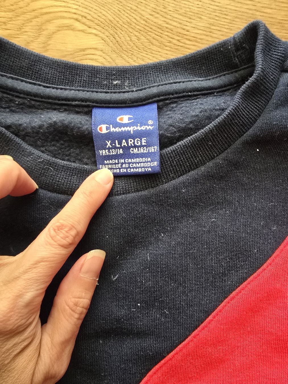 Champion Pulls & Sweat-shirts: Champion Pullover Dunkelblau Rot Weiss  – D'occasion à Wittenbach par Tigerlili 1