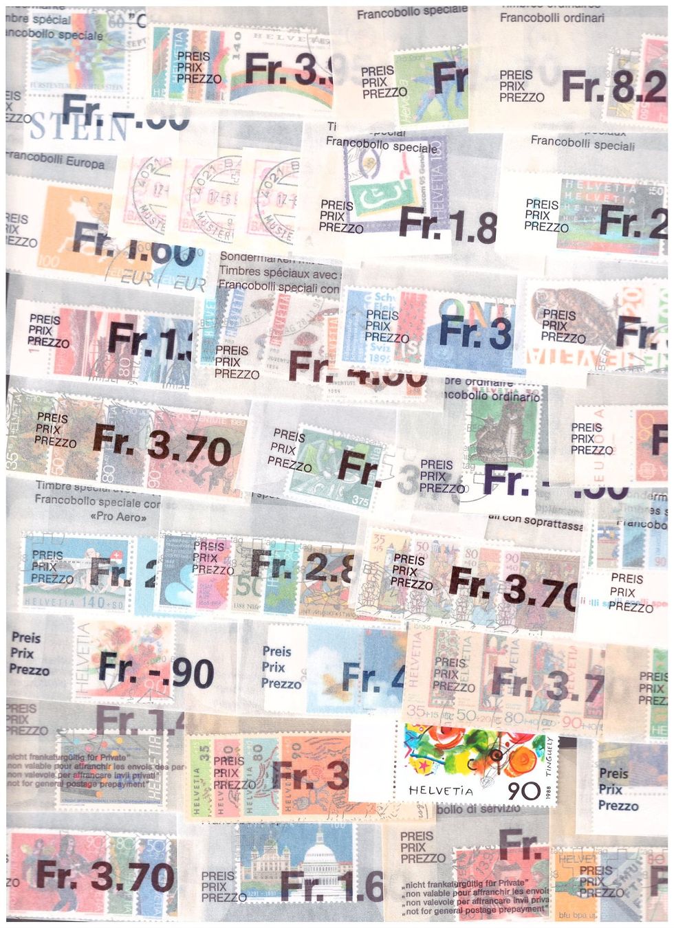 Alle Briefmarken: AUSGABETAG – Gebraucht aus Dübendorf von Piero2