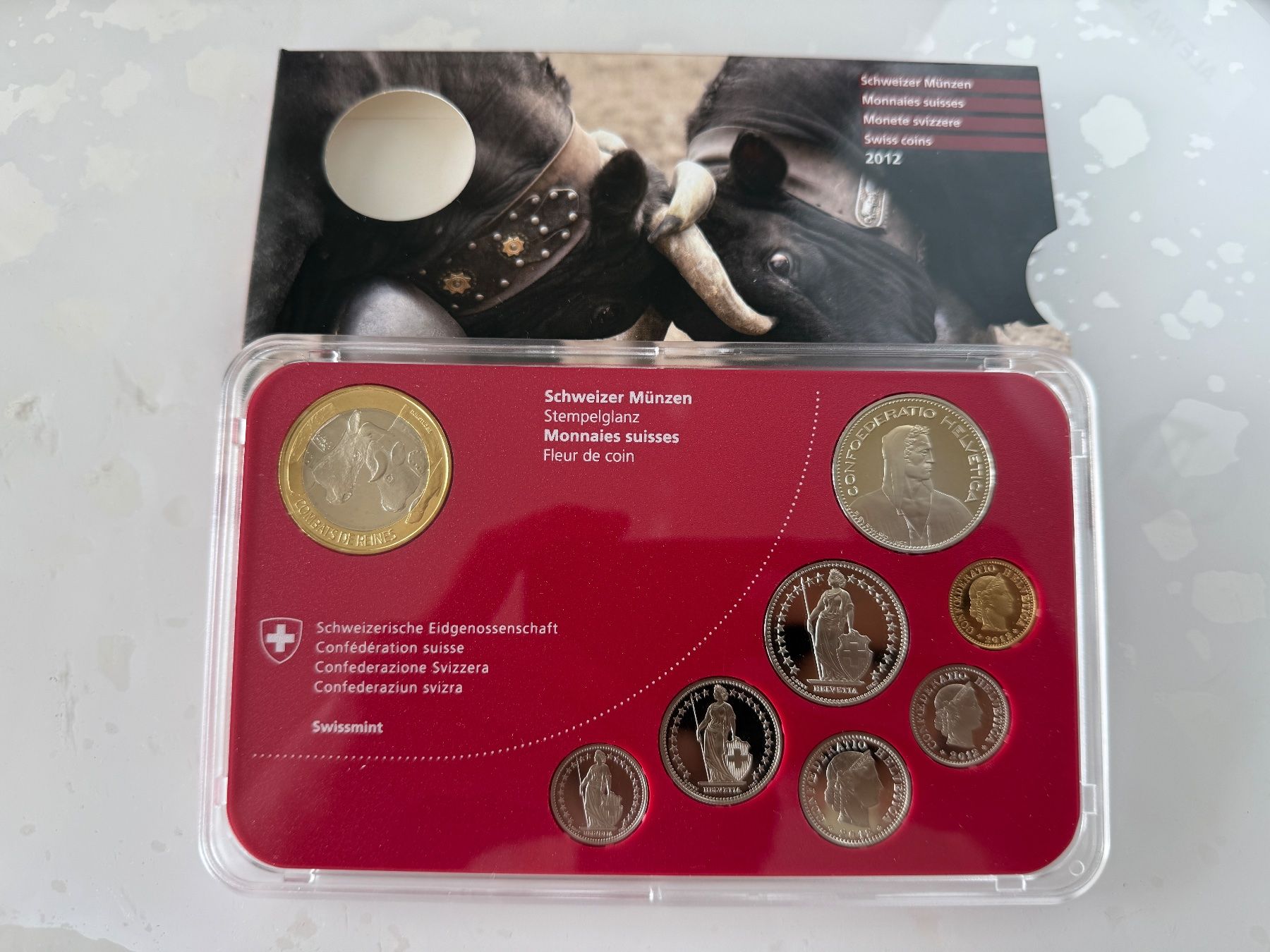 Alle Münzen: Schweizer Münzsatz  2012  Stempelglanz – Neu (gemäss Beschreibung) aus Wallisellen von SWISS_SILVER1 1