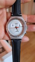 Swatch Chrono Time Cut , bracelet cuir, comme neuve!