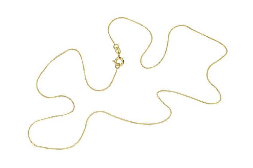 Ketten: Panzerkette 14karat Echtgold 0,7mm mit Anhänger  – Neu und originalverpackt aus Hemmental von GoldWert1 2