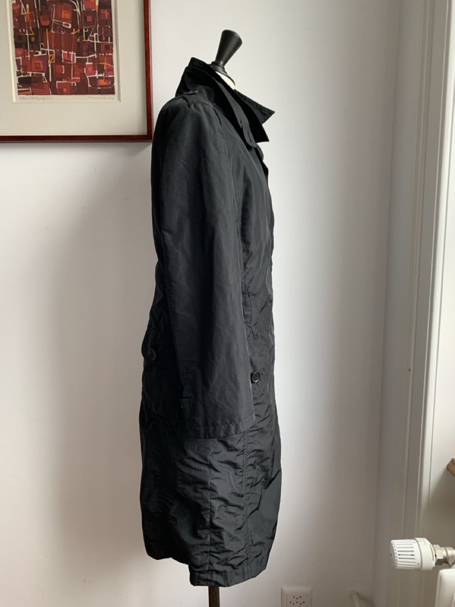 Akris Cappotti: AKRIS: Cooler schwarzer Trenchcoat mit Innenfutter, 38 – Usato da Luzern venduto da designluzern 2