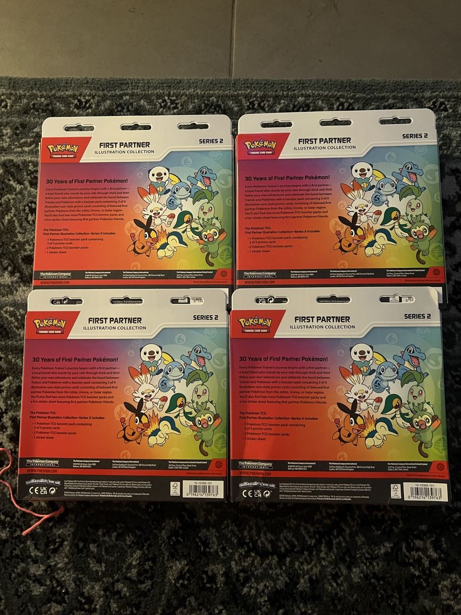 Pokémon Carte collezionabili: 4x Pokemon First Partner Illustration Collection Series 2 – Nuovo e nell'imballaggio originale da Villmergen venduto da claudy00 1