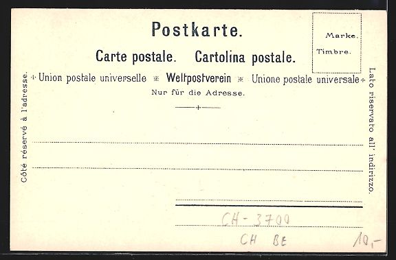 Cartoline postali: AK Spiez, Ortsansicht mit Schloss – Usato da Berlin venduto da bartko-reher 1